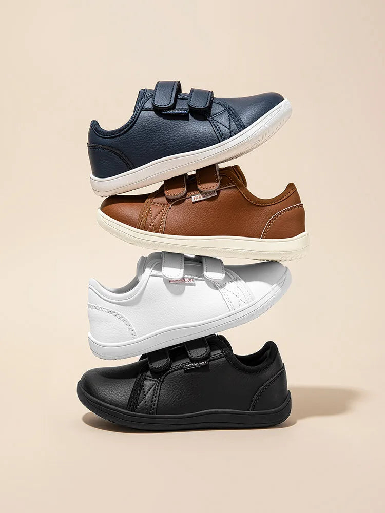 Kids Minimalist Artificial Leather Sneakers