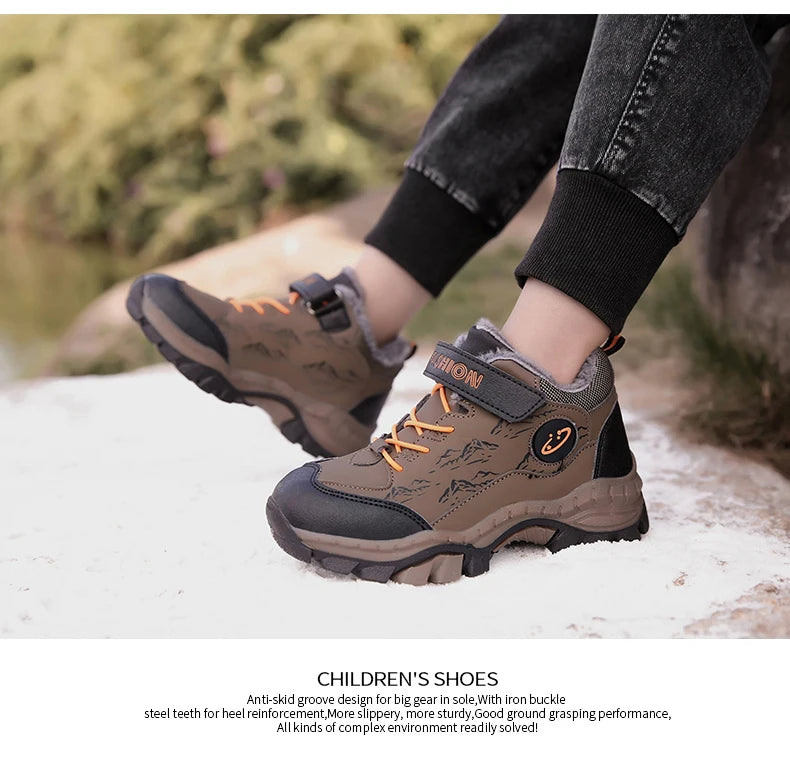 Children's Winter Hiking Cotton Shoes