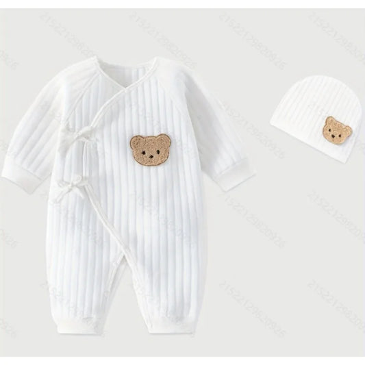 Newborn Soft Cartoon Bear Romper