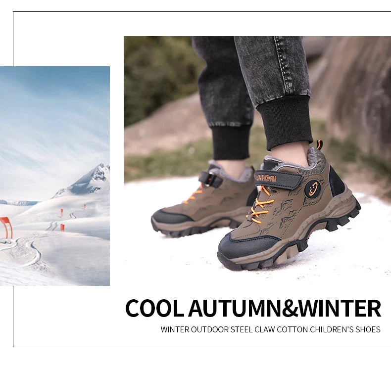 Children's Winter Hiking Cotton Shoes