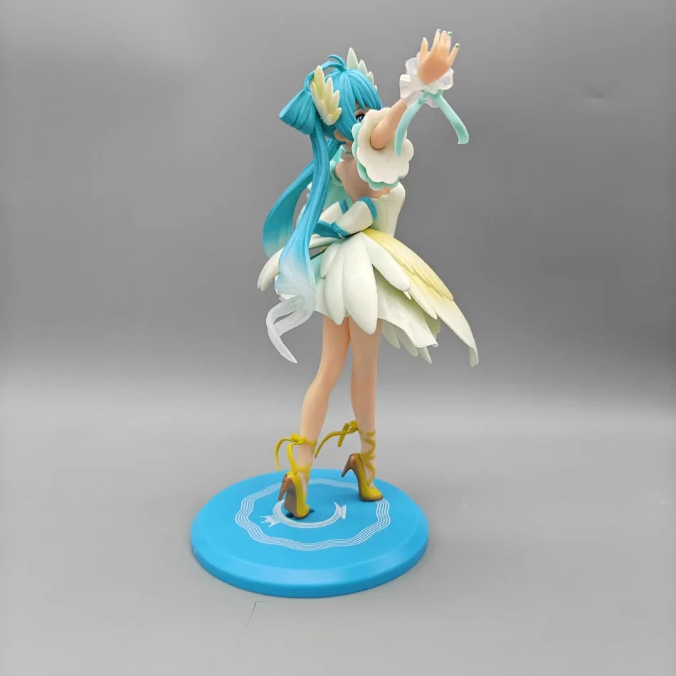 Anime Hatsune Miku X Cinnamoroll Figure panda swan series Cute Statue 18-22cm PVC Model Doll Toy boy Birthday Christmas Gift