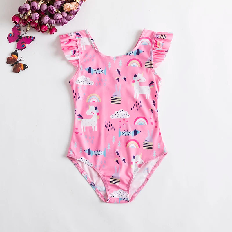 Floral Toddler Sunbeach Swimsuits