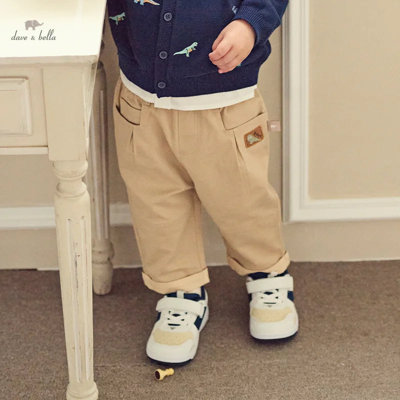 Kid's Cotton Khaki Casual Pants