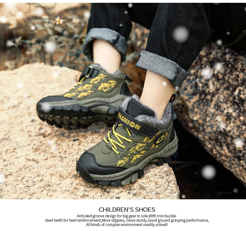 Children's Winter Hiking Cotton Shoes