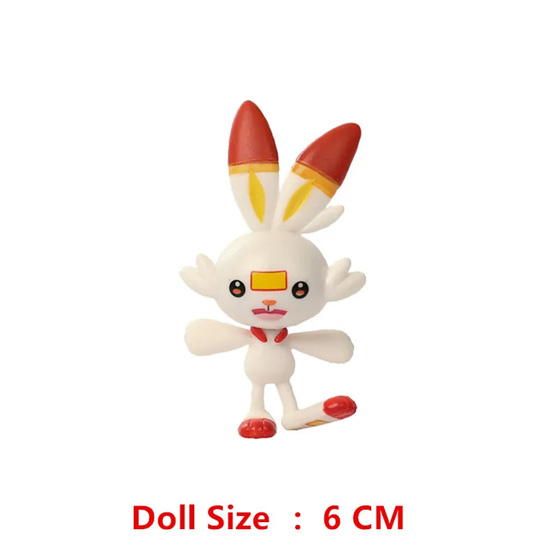 Pokemon Cartoons Movie Anime Figure 4-13Cm  Pikachu Mewtwo Charmander Blastoise Gurado Pet Action Model Toy Gifts