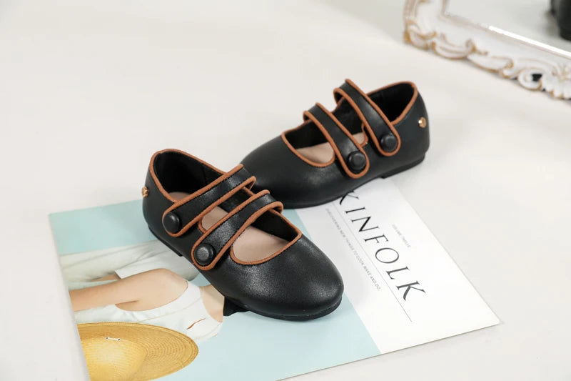 Girls Leather Dress Shoes