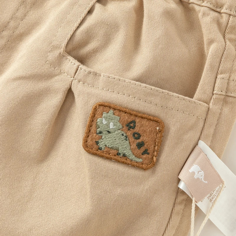 Kid's Cotton Khaki Casual Pants