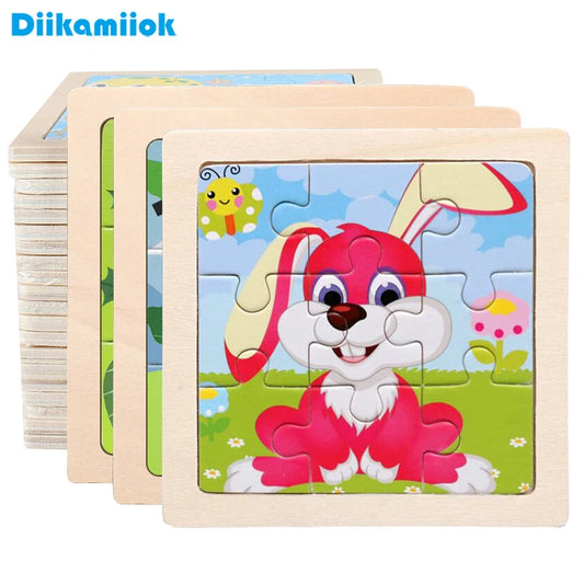 Montessori Educational Wooden Jigsaw Puzzles