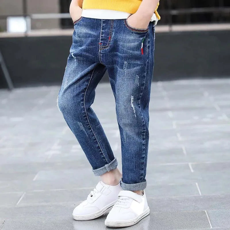 Boy's Trendy Skinny Classic Denim Jeans