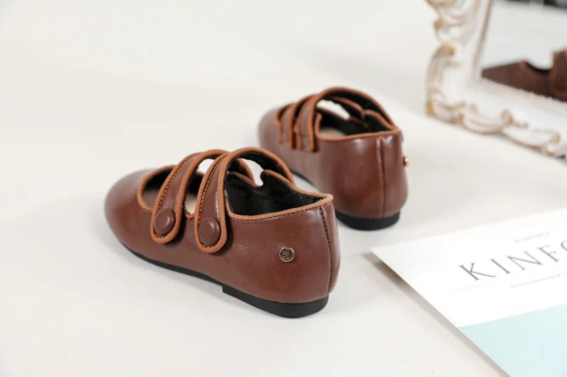 Girls Leather Dress Shoes