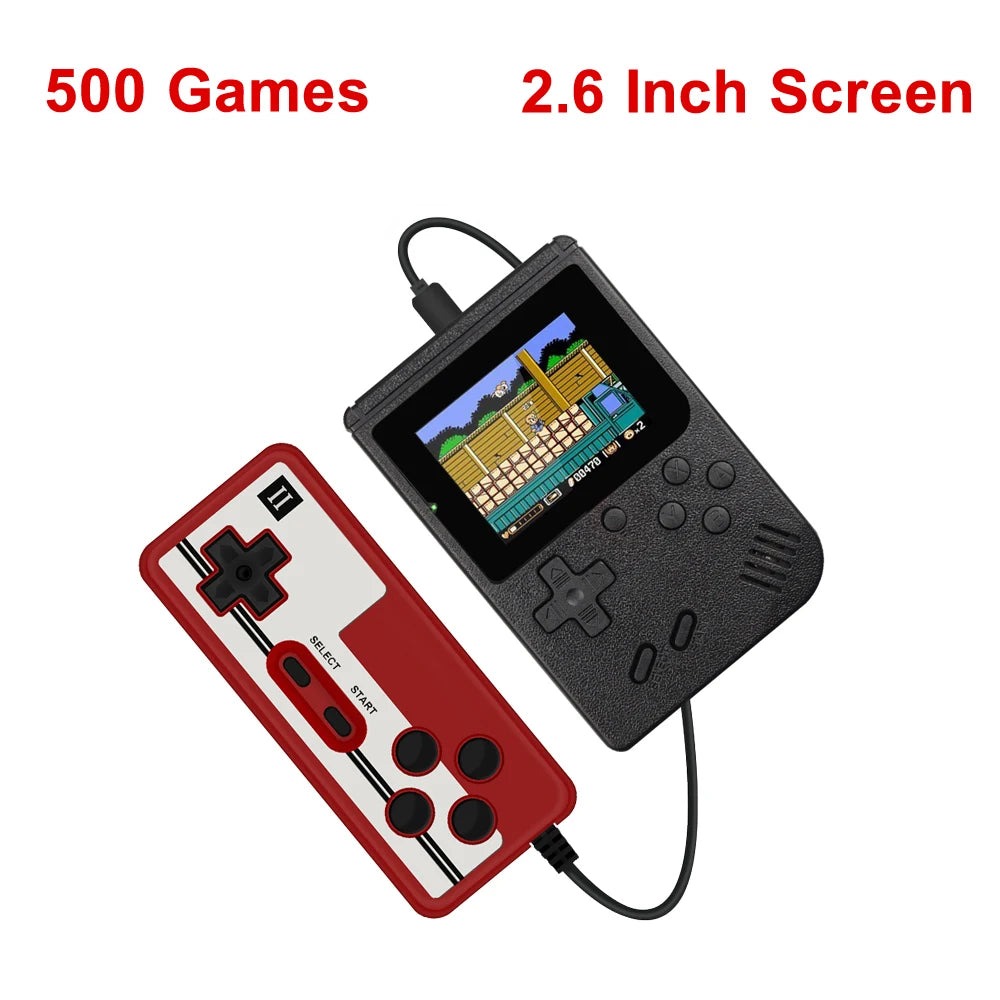 Retro Portable Mini Handheld Video Game Console With Built-in 500 games