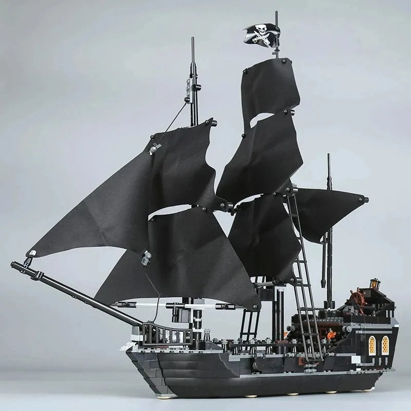 Pirates The Black Pearl And Queen Anne's Revenge Ship Building Block Model