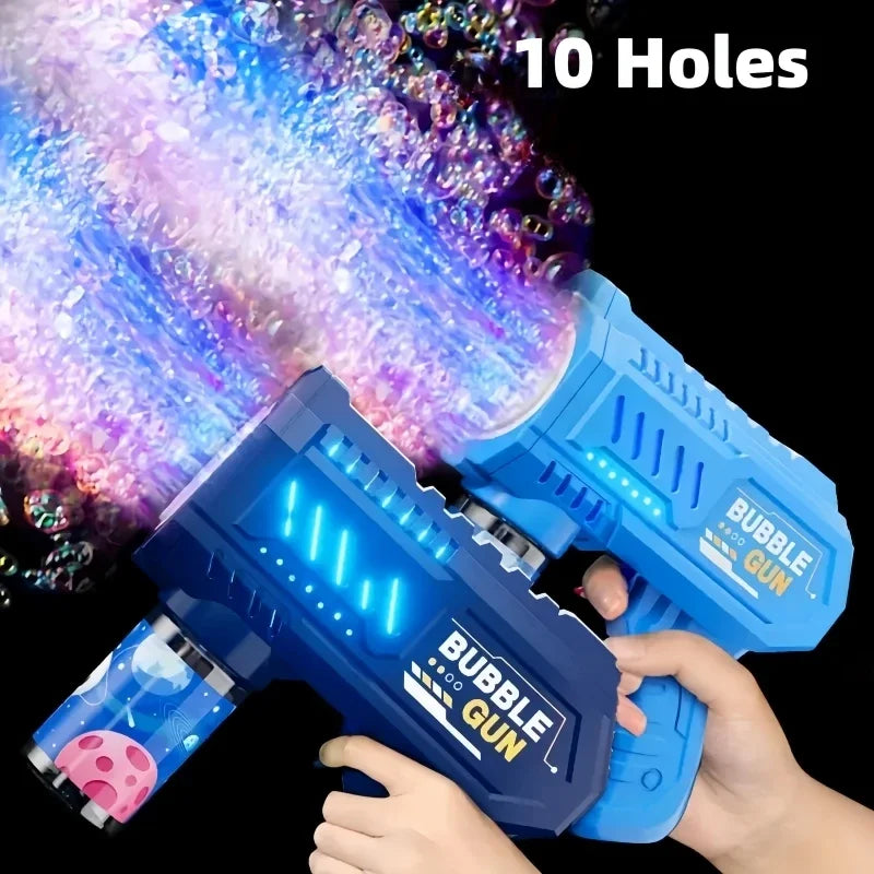 10 Holes Children Electric Bubble Gun