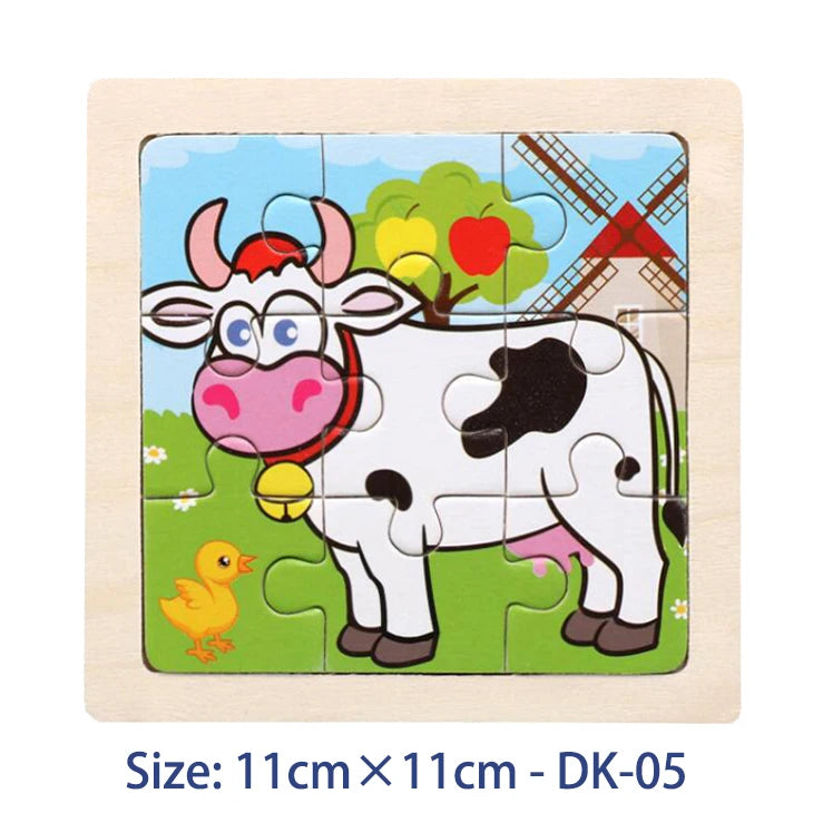 Montessori Educational Wooden Jigsaw Puzzles