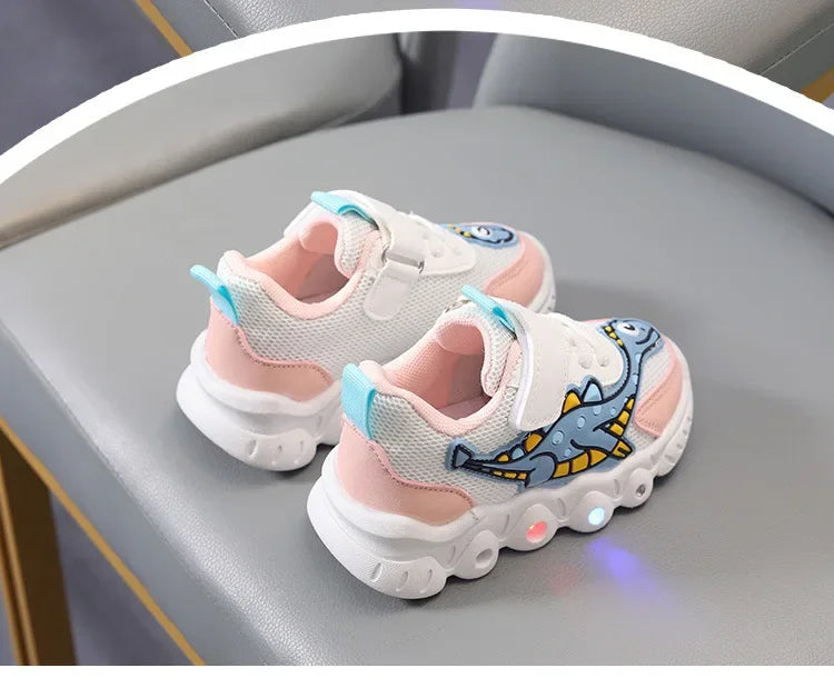 Children LED Cartoon Sneakers