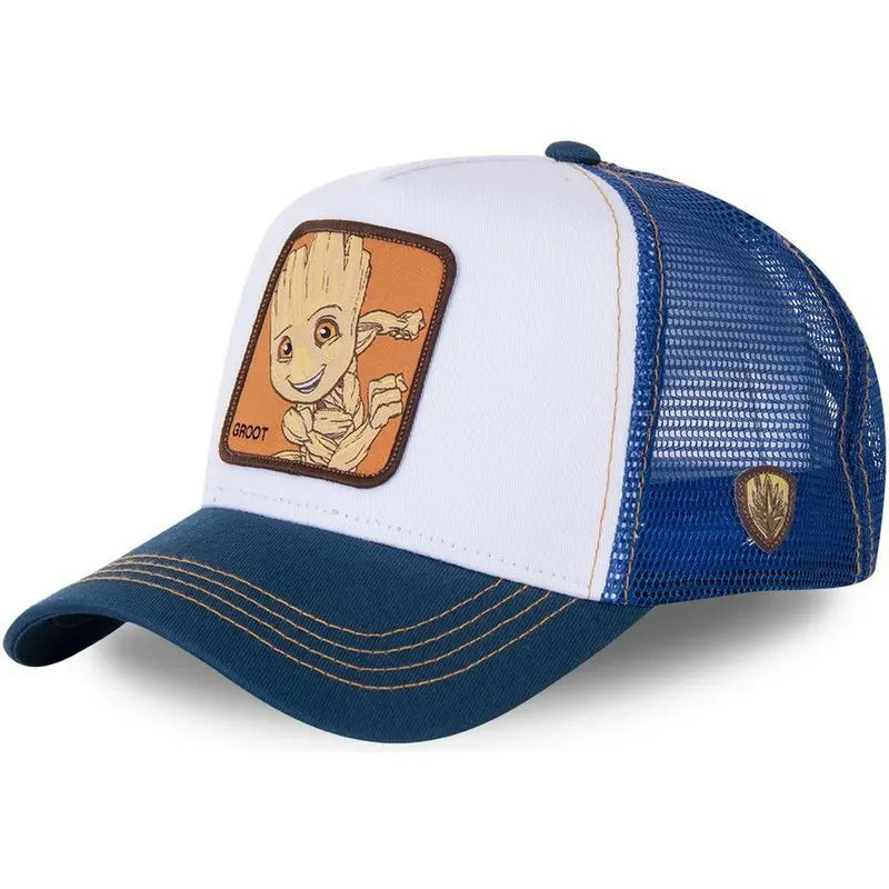 Marvel Anime Movies Sports Baseball Net Hat Superhero Spider-Man Iron Man Hulk Captain America Rocket Raccoon Venom Leisure Hat