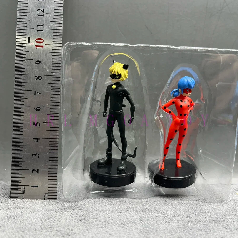 Miraculous: Tales of Ladybug and Cat Noir  Movie Cartoon Anime Characters Red Girl Black Cat Multiple Pets Elf Dolls Children's Gift Toys