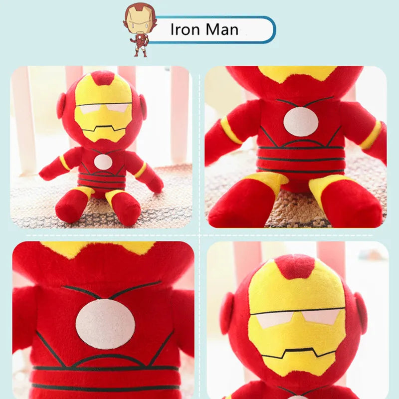The Avengers  Movie 26cm  Plush Toy Super heroes Spider Man Captain America Iron Man Doll Stuffed Toys for Children Gift