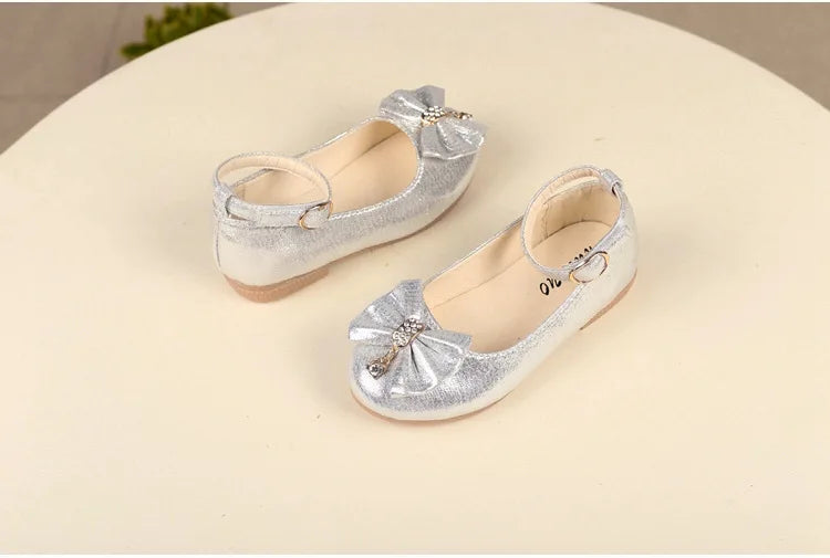 Girl's Leather Elegant  Flat Ballet Shoes