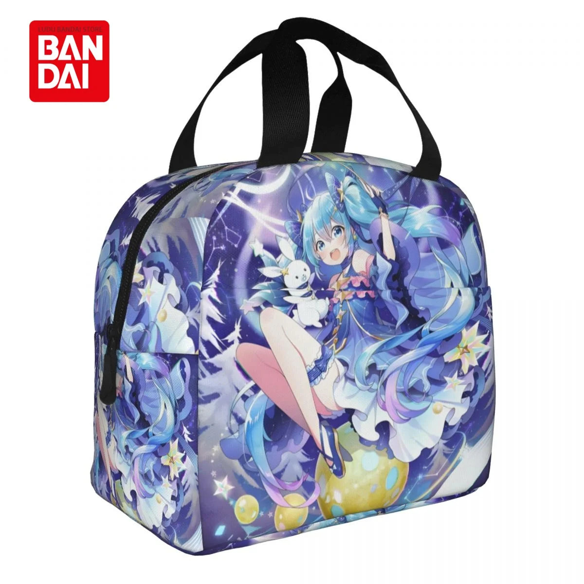Hatsune Miku Insulated Lunch Bag for School Kids Office Sac Lunch Portable Thermal Cooler Lunch Box Handbag Gift