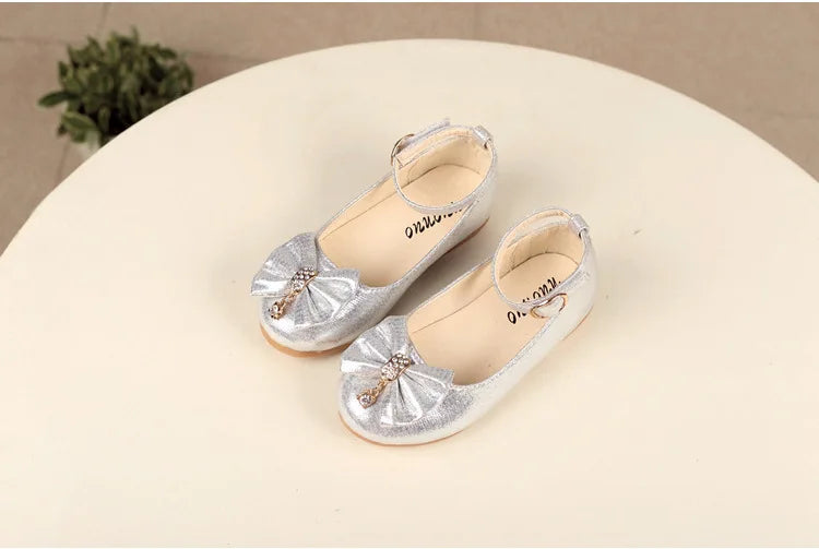 Girl's Leather Elegant  Flat Ballet Shoes