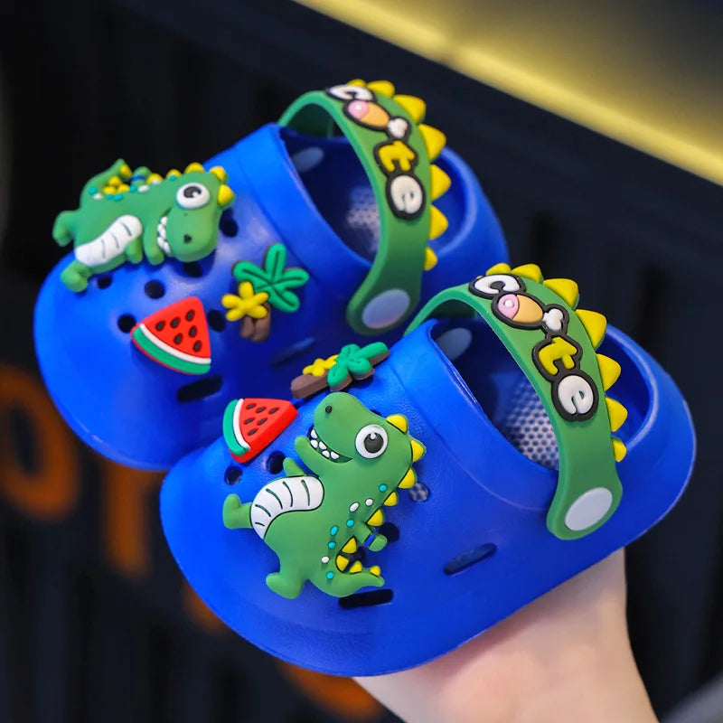 Children's Cartoon Themed Dinosaur Clogs