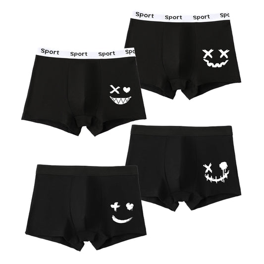 4pcs Boy's Soft Breathable Briefs