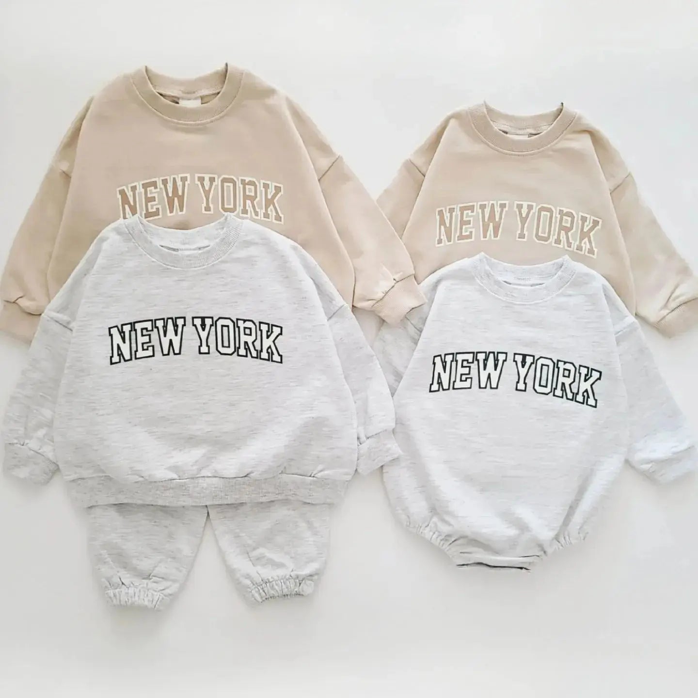 New York Romper, Sweatshirt  &  Pants Set