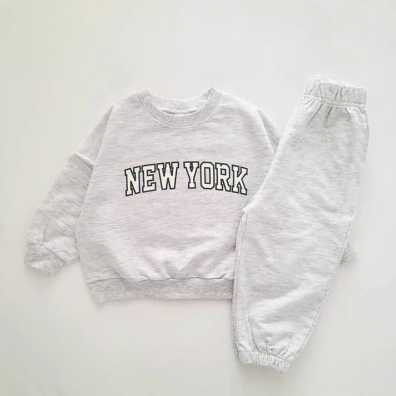 New York Romper, Sweatshirt  &  Pants Set