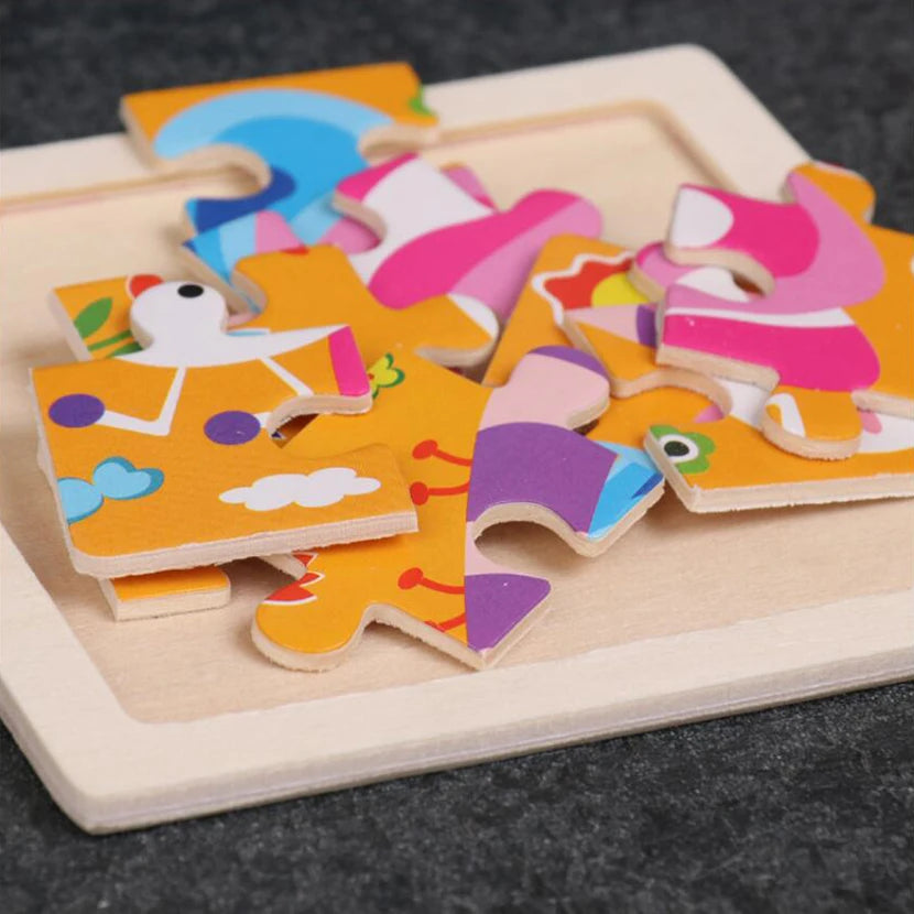 Montessori Educational Wooden Jigsaw Puzzles