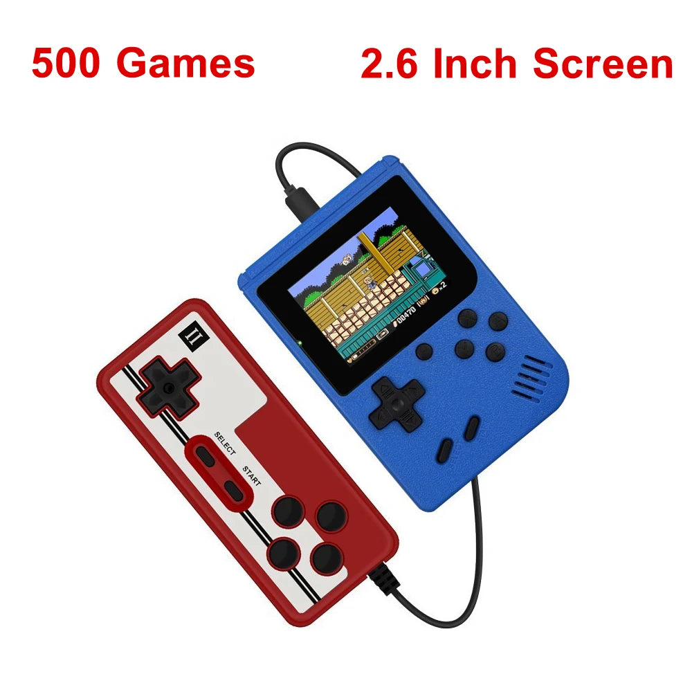 Retro Portable Mini Handheld Video Game Console With Built-in 500 games