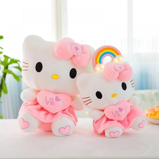 Hello Kitty Heart Hugging  Pink Plush Toys