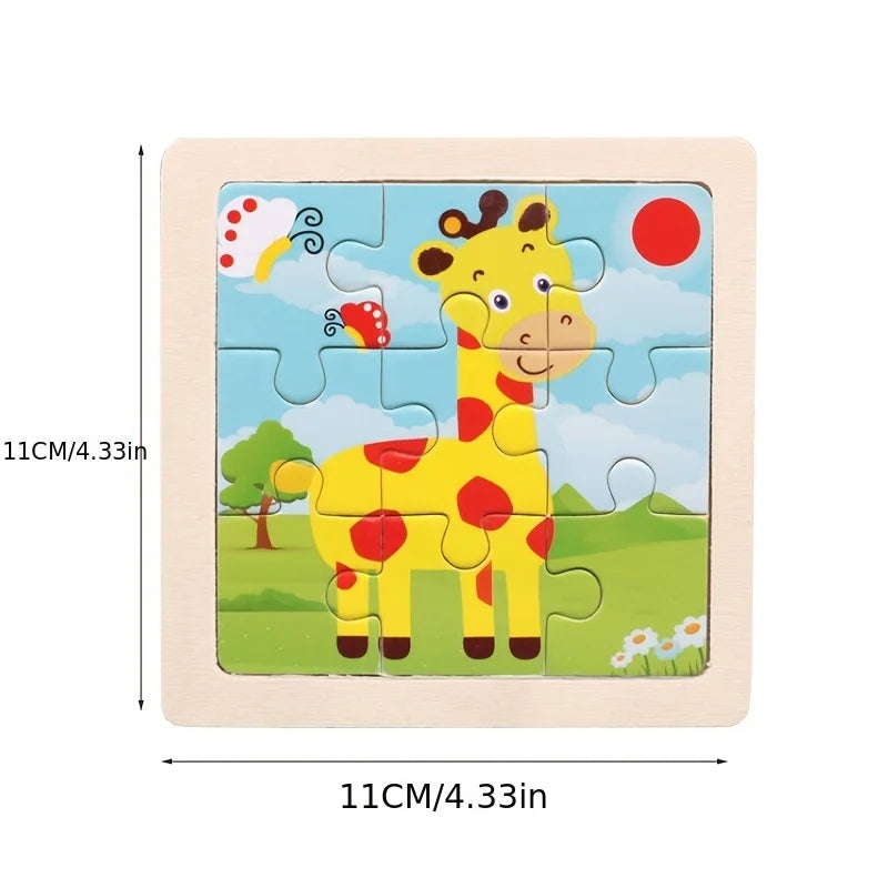 Montessori Educational Wooden Jigsaw Puzzles