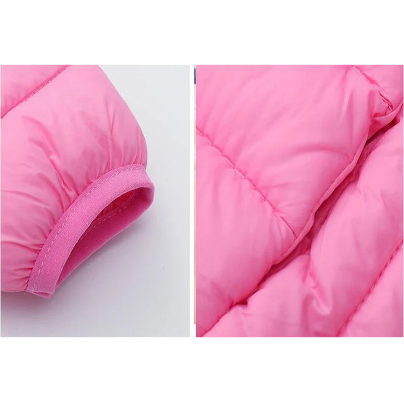 Kid's Lightweight Down Warm Hooded Jacket