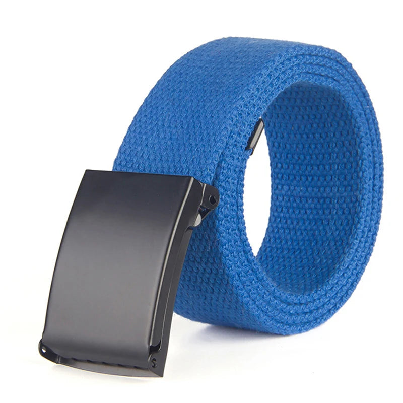 Metal Buckle Canvas Belt