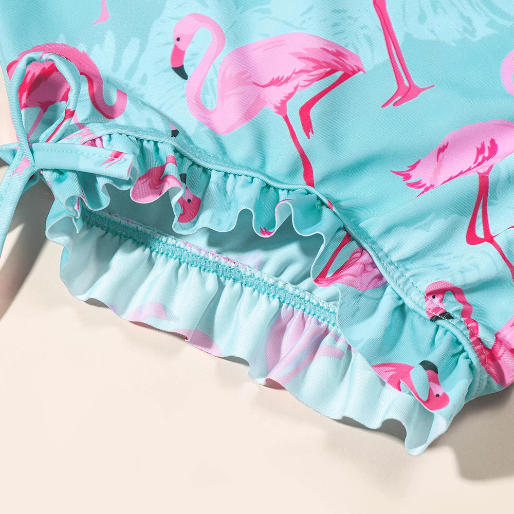 Long Sleeve Flamingo Swimwear