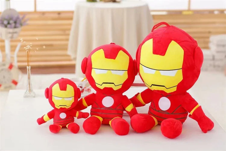 Marvel Cartoon Movie Anime Captain America Spider Man Iron Man Plushies Lovely Doll Cute Super Hero Plushies Gifts Kids