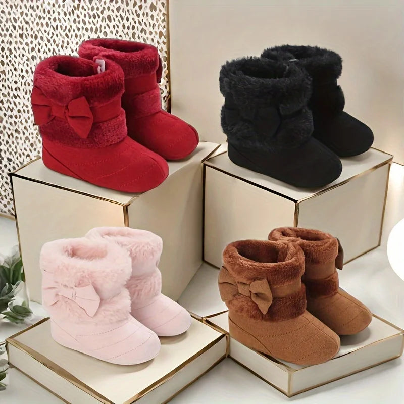 Baby Girls Winter Plush Comfort Snow Boots