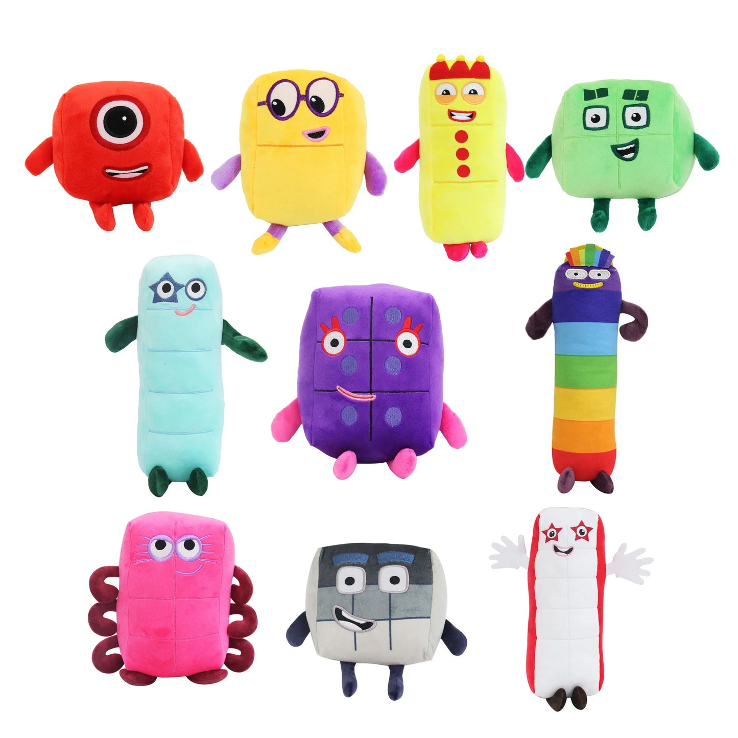 Anime Numberblocks Plush 14-18cm Doll Toys Educational Stuffed Movie Anime Kids Early Childhood Birthday Christmas Gift Hot