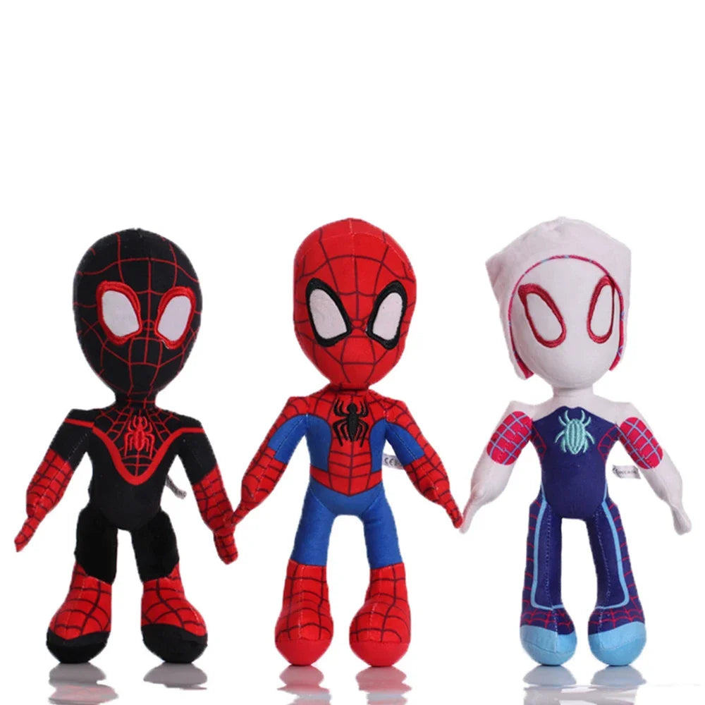 Marvel Movie The Avengers Anime Cartoon 30cm Figure Spider Man Fills Plush Toys Kawaii Cute Stuffed Dolls Child Christmas Gifts