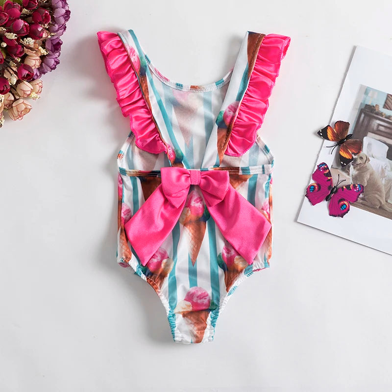 Floral Toddler Sunbeach Swimsuits