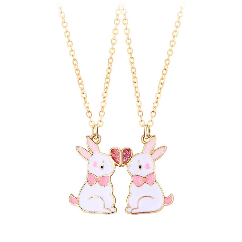 2 Pcs/set Best Friend Necklaces For Kids