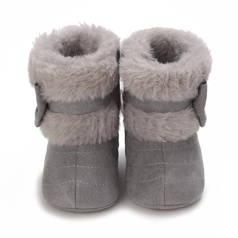 Baby Girls Winter Plush Comfort Snow Boots