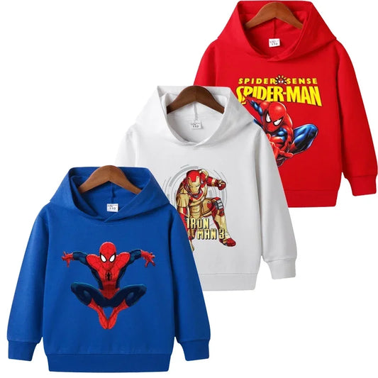 Cartoon Printed Boy's Hoodies