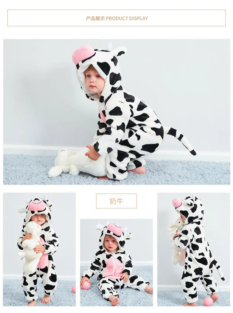0 1 2 3 4 Years Kigurumi Pajamas for Toddler Baby Clothes Children Outfits Infant Dinosaur Unicorn Cat Monkey Cosplay Costumes