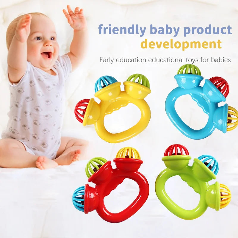 4PCS Baby Hand Rattle Ball Toys