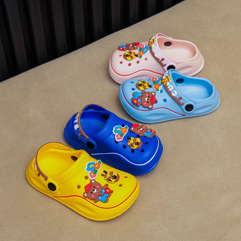 Versatile Kid's Clogs with Cartoon Charms