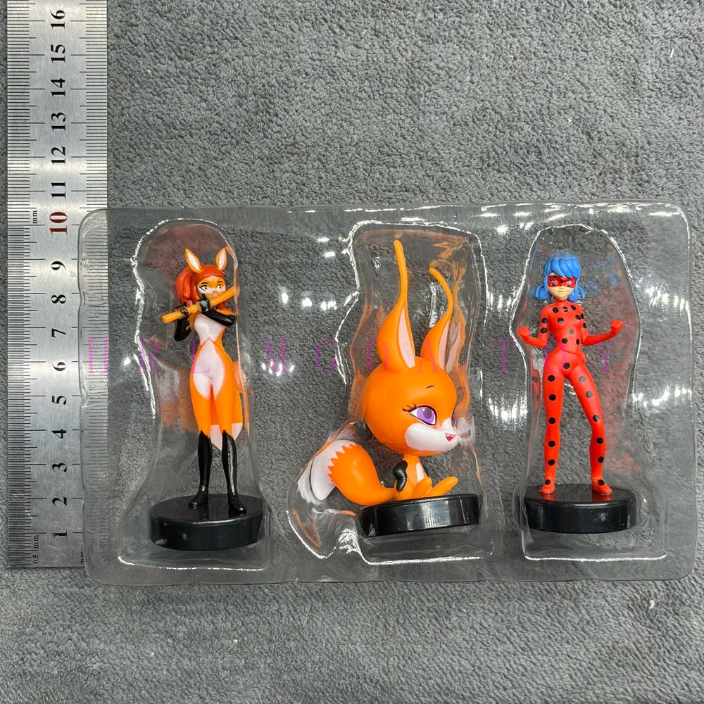 Miraculous: Tales of Ladybug and Cat Noir  Movie Cartoon Anime Characters Red Girl Black Cat Multiple Pets Elf Dolls Children's Gift Toys