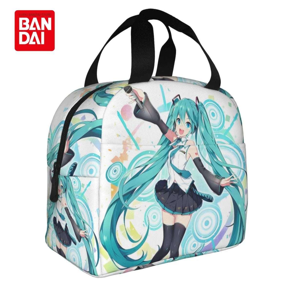 Hatsune Miku Insulated Lunch Bag for School Kids Office Sac Lunch Portable Thermal Cooler Lunch Box Handbag Gift