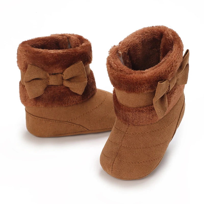 Baby Girls Winter Plush Comfort Snow Boots